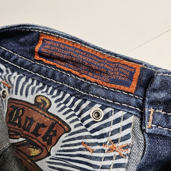 Rock Revival Women's Ellar Blue Slim Boot Cut Jeans - Size 26. - Picture 7 of 16